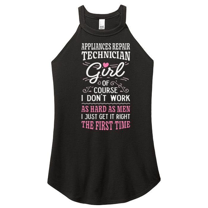 Dont Work As Hard As Appliances Repair Technician Women's Perfect Tri Rocker Tank