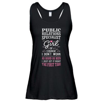 DonT Work As Hard As Public Relations Specialist Ladies Essential Flowy Tank