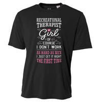 DonT Work As Hard As Recreational Therapist Cooling Performance Crew T-Shirt