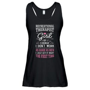 DonT Work As Hard As Recreational Therapist Ladies Essential Flowy Tank