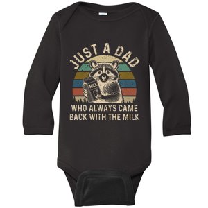 Dad Who Always Came Back Funny Baby Long Sleeve Bodysuit