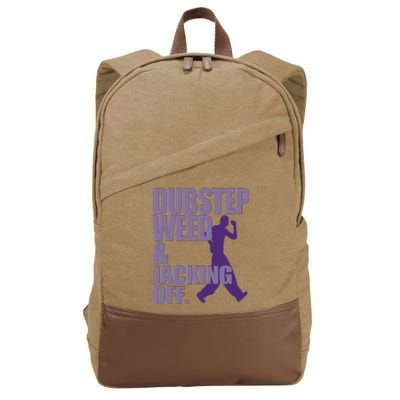 Dubstep Weed And Jacking Off Funny Cotton Canvas Backpack