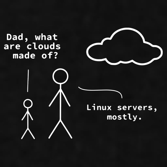 Dad What Are Clouds Made Of Debian Linux Programmer Ladies PosiCharge Tri-Blend Wicking Tank