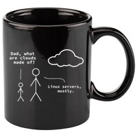 Dad What Are Clouds Made Of Debian Linux Programmer 11oz C Handle Ceramic Mug
