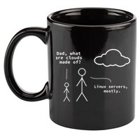 Dad What Are Clouds Made Of Debian Linux Programmer 11oz C Handle Ceramic Mug