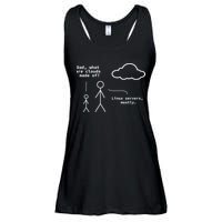 Dad What Are Clouds Made Of Debian Linux Programmer Ladies Essential Flowy Tank