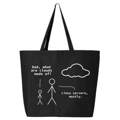 Dad What Are Clouds Made Of Debian Linux Programmer 25L Jumbo Tote