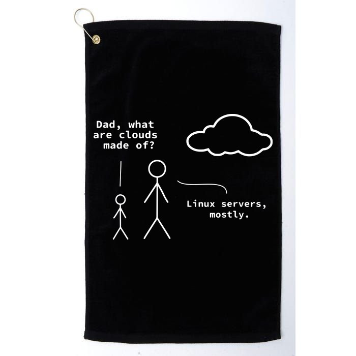 Dad What Are Clouds Made Of Debian Linux Programmer Golf Towel