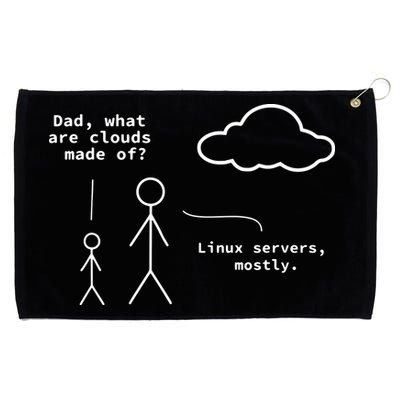 Dad What Are Clouds Made Of Debian Linux Programmer Grommeted Golf Towel
