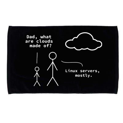 Dad What Are Clouds Made Of Debian Linux Programmer Microfiber Hand Towel