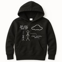 Dad What Are Clouds Made Of Debian Linux Programmer Kids Hoodie