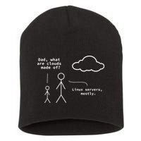 Dad What Are Clouds Made Of Debian Linux Programmer Short Acrylic Beanie