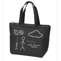 Dad What Are Clouds Made Of Debian Linux Programmer Zip Tote Bag