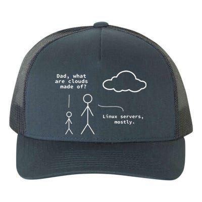 Dad What Are Clouds Made Of Debian Linux Programmer Yupoong Adult 5-Panel Trucker Hat