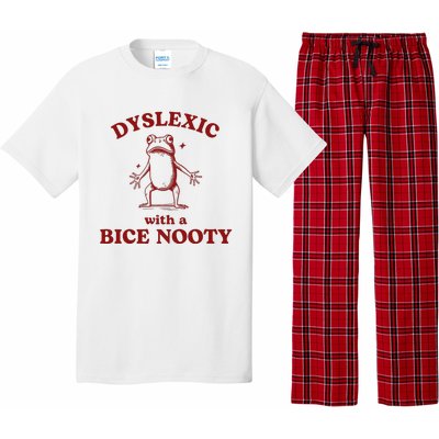 Dyslexic With A Bice Nooty Funny Dyslexia Pajama Set