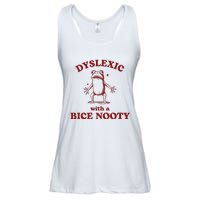 Dyslexic With A Bice Nooty Funny Dyslexia Ladies Essential Flowy Tank