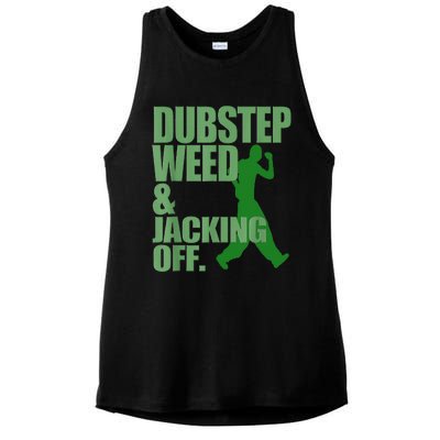 Dubstep Weed And Jacking Off Ladies PosiCharge Tri-Blend Wicking Tank