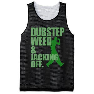 Dubstep Weed And Jacking Off Mesh Reversible Basketball Jersey Tank