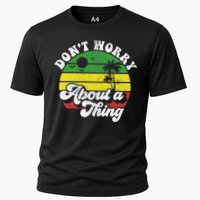 Dont Worry About A Thing Jamaica Rasta Reggae Jamaican Gift Cooling Performance Crew T-Shirt