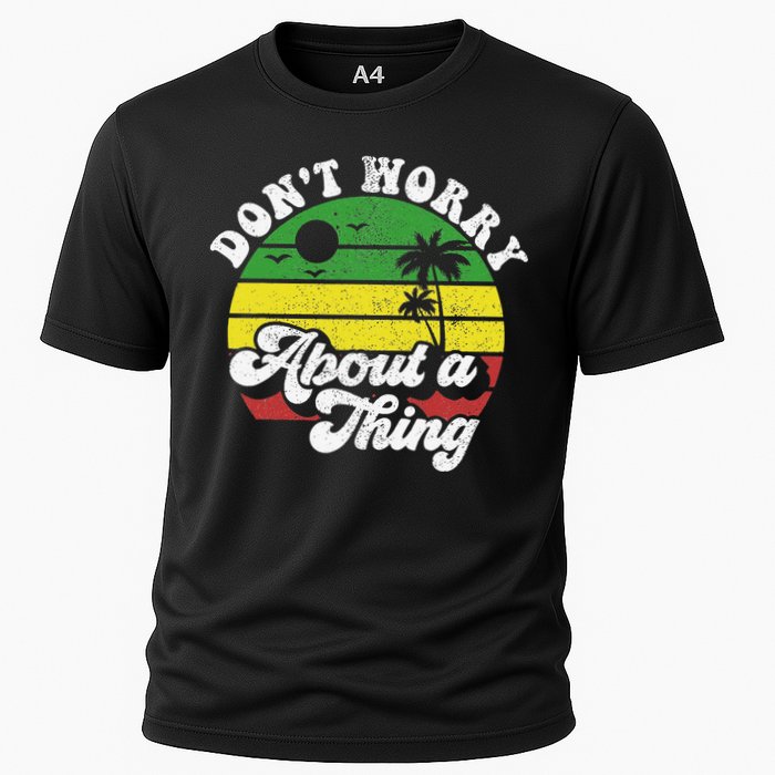 Dont Worry About A Thing Jamaica Rasta Reggae Jamaican Gift Cooling Performance Crew T-Shirt