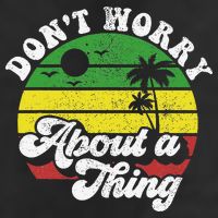 Dont Worry About A Thing Jamaica Rasta Reggae Jamaican Gift Adult Drive Performance Visor