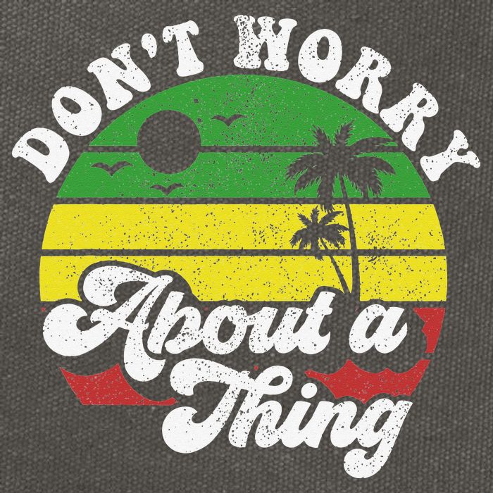 Dont Worry About A Thing Jamaica Rasta Reggae Jamaican Gift Cotton Canvas Backpack