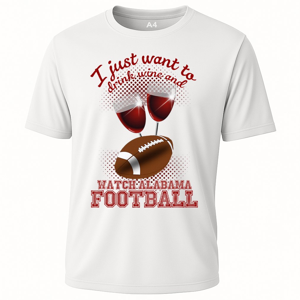 Drink Wine And Watch Alabama Football Performance Shirt