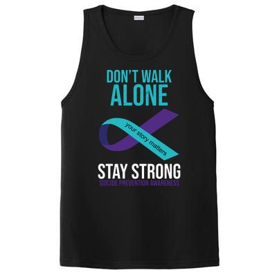 Don't Walk Alone Stay Strong Suicided Prevention Awareness PosiCharge Competitor Tank