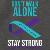 Don't Walk Alone Stay Strong Suicided Prevention Awareness Vector Backpack