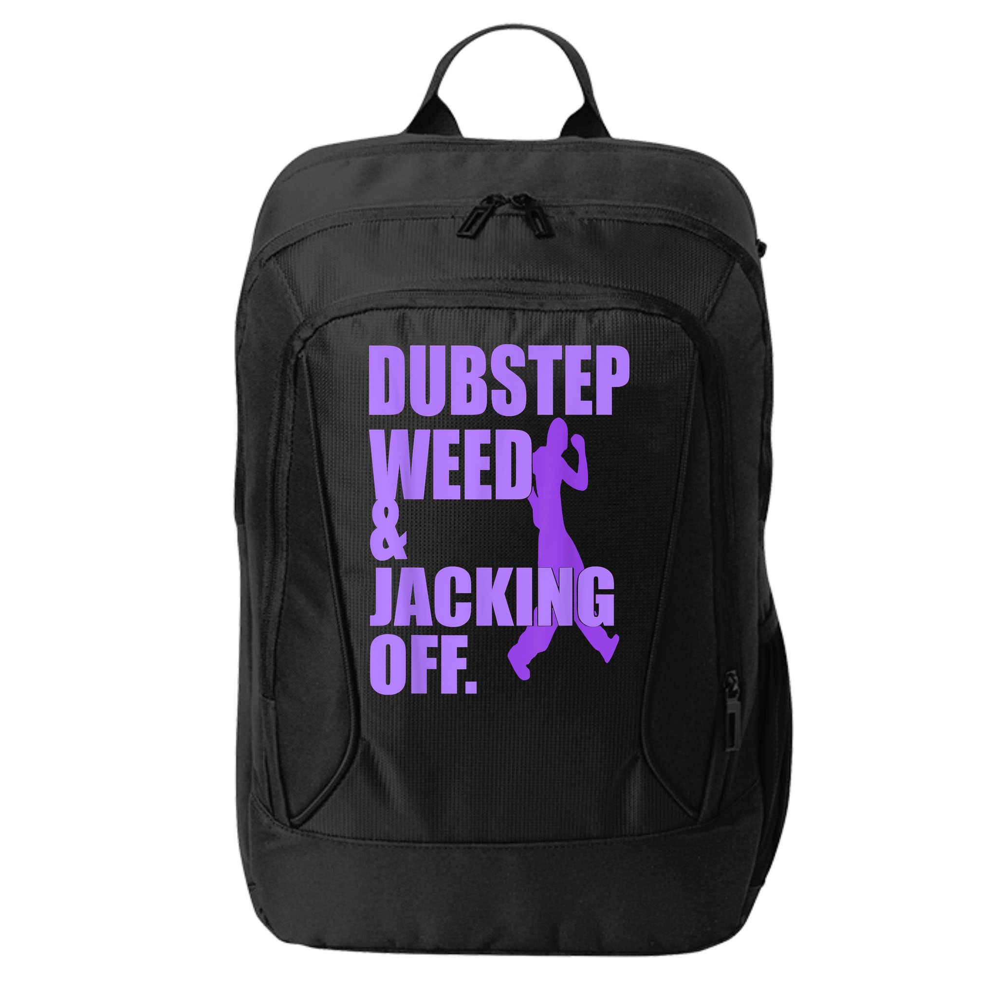 Dubstep Weed And Jacking Off City Backpack