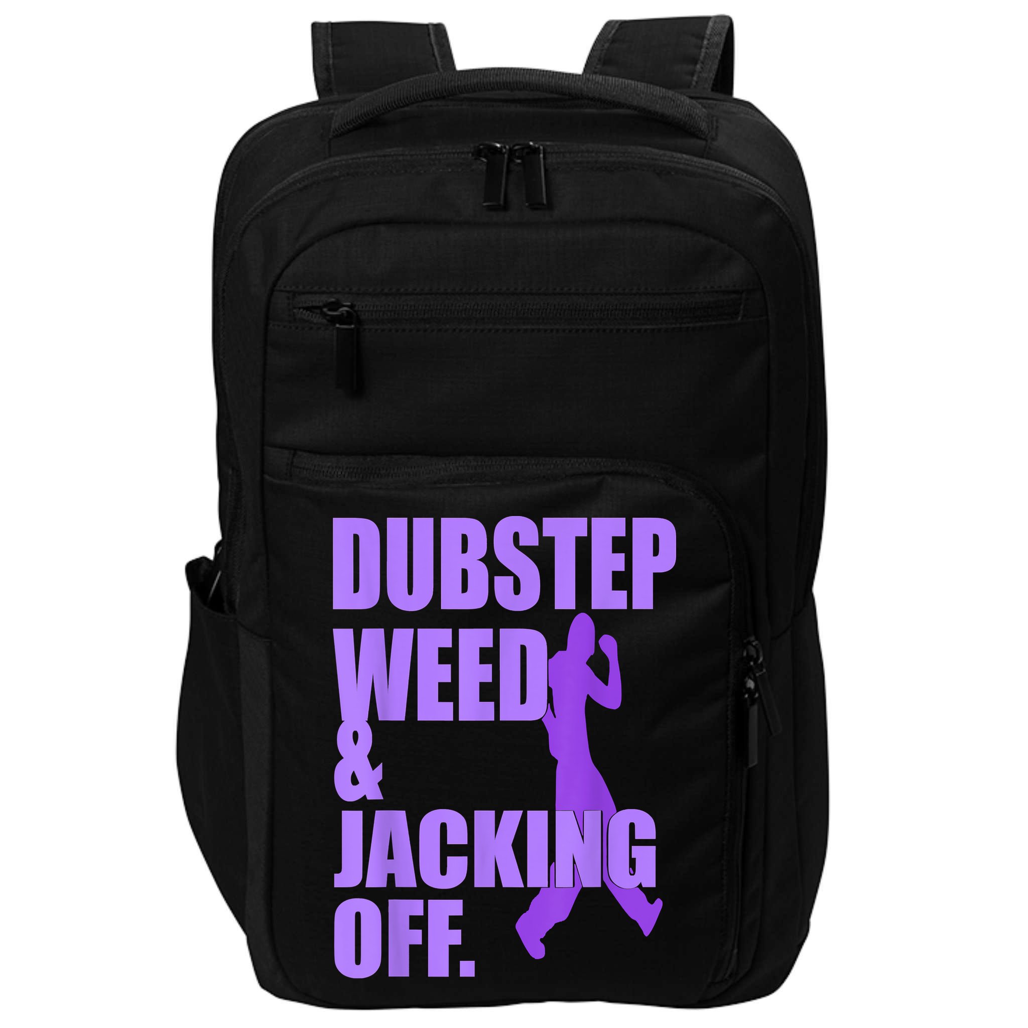 Dubstep Weed And Jacking Off Impact Tech Backpack