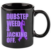 Dubstep Weed And Jacking Off 11oz C Handle Ceramic Mug
