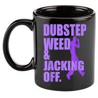 Dubstep Weed And Jacking Off 11oz C Handle Ceramic Mug