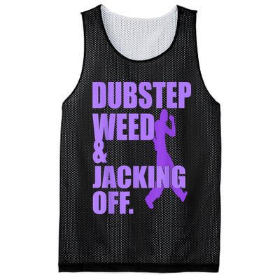 Dubstep Weed And Jacking Off Mesh Reversible Basketball Jersey Tank