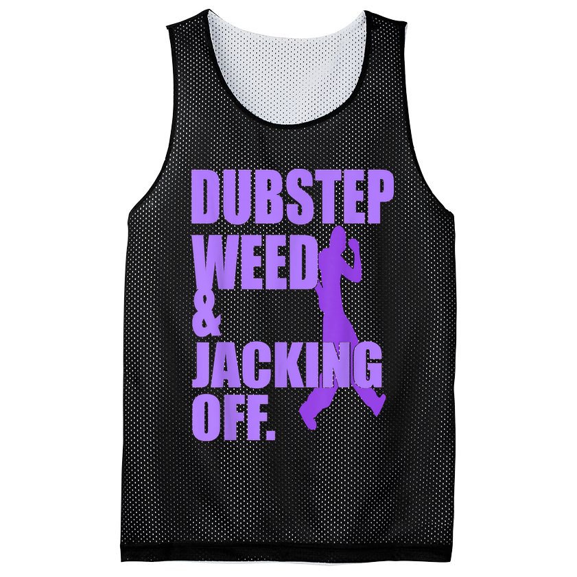 Dubstep Weed And Jacking Off Mesh Reversible Basketball Jersey Tank