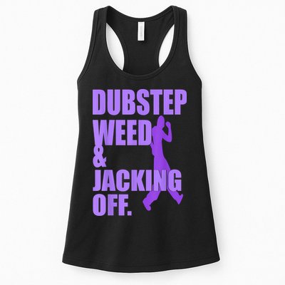 Dubstep Weed And Jacking Off Womens Tank Top