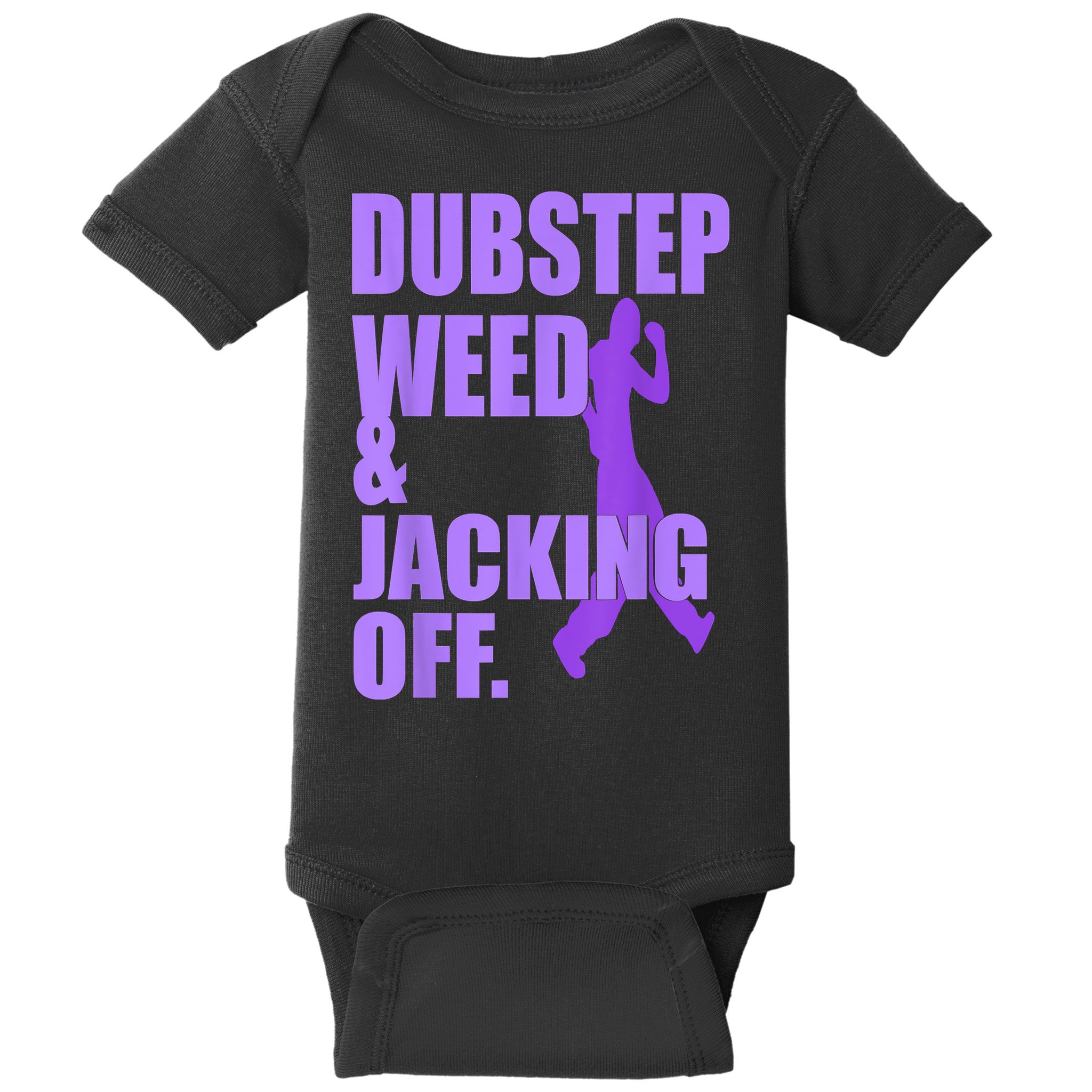 Dubstep Weed And Jacking Off Baby Bodysuit