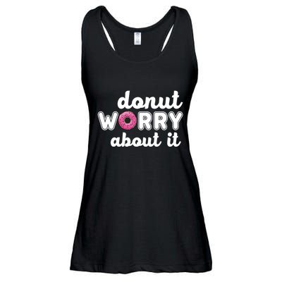 Donut Worry About It Ladies Essential Flowy Tank