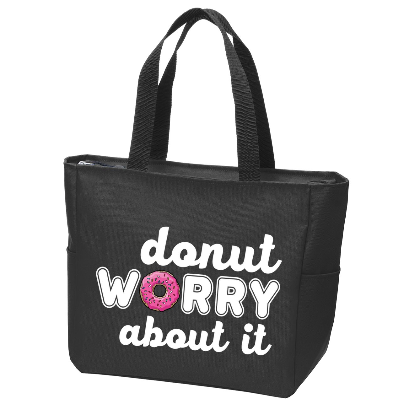 Donut Worry About It Zip Tote Bag