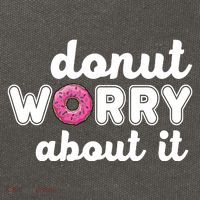 Donut Worry About It Cotton Canvas Backpack