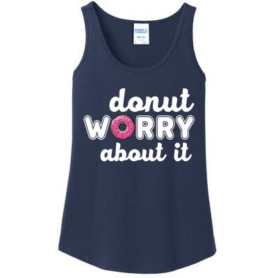 Donut Worry About It Ladies Essential Tank