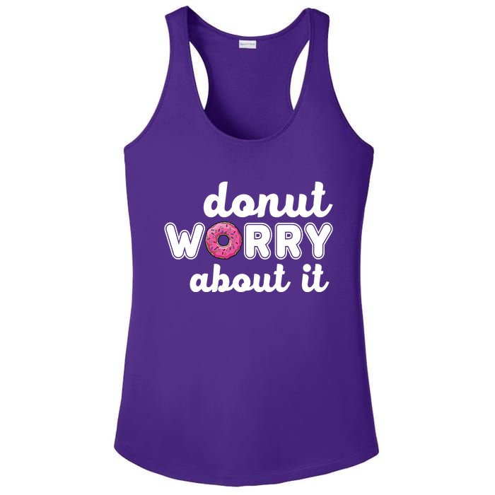 Donut Worry About It Ladies PosiCharge Competitor Racerback Tank