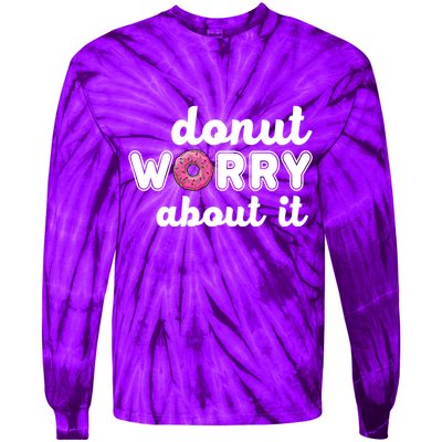 Donut Worry About It Tie-Dye Long Sleeve Shirt