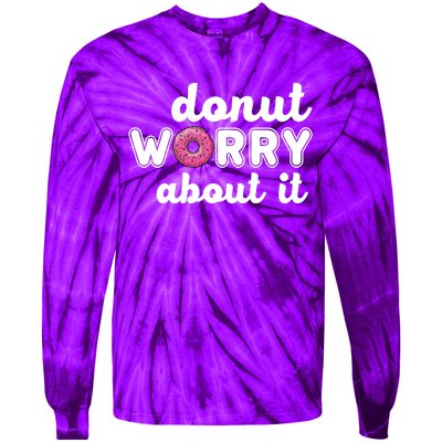 Donut Worry About It Tie-Dye Long Sleeve Shirt