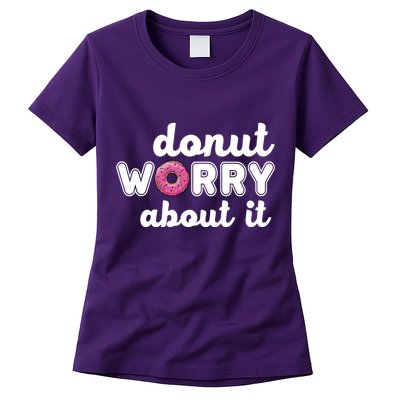 Donut Worry About It Womens T-Shirt