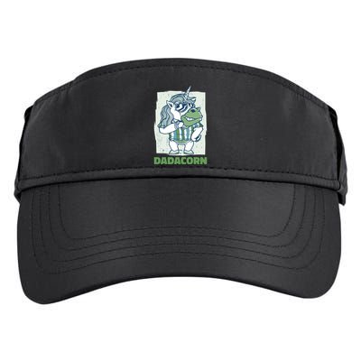 Dadacorn With A Unicorn For Father's Day Gift Adult Drive Performance Visor