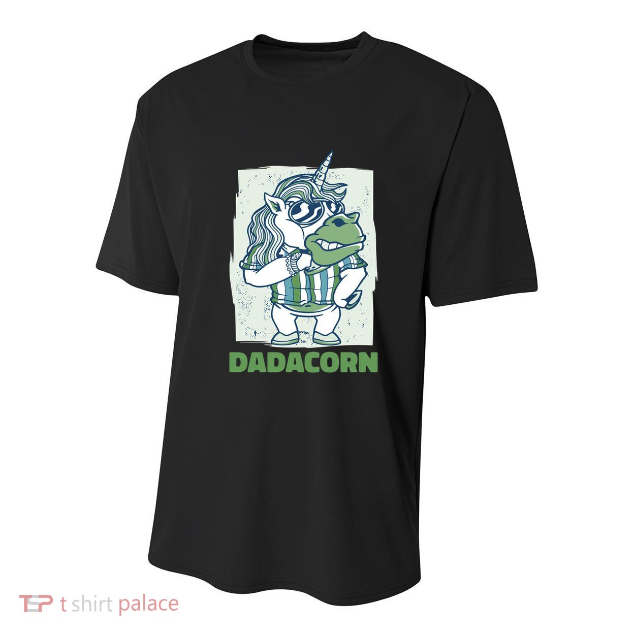 Dadacorn With A Unicorn For Father's Day Gift Youth Performance Sprint T-Shirt
