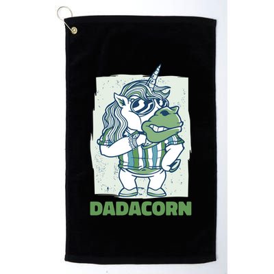 Dadacorn With A Unicorn For Father's Day Gift Golf Towel