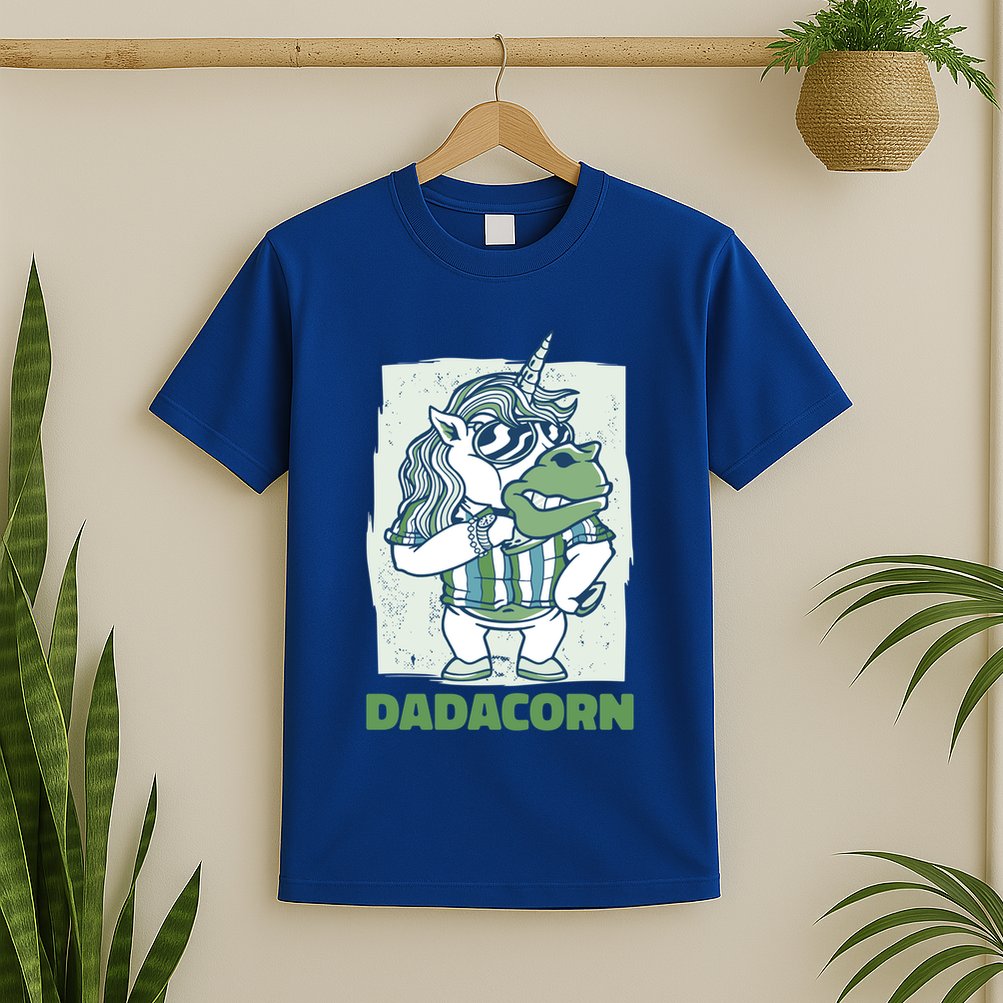 Dadacorn With A Unicorn For Father's Day Gift T-Shirt
