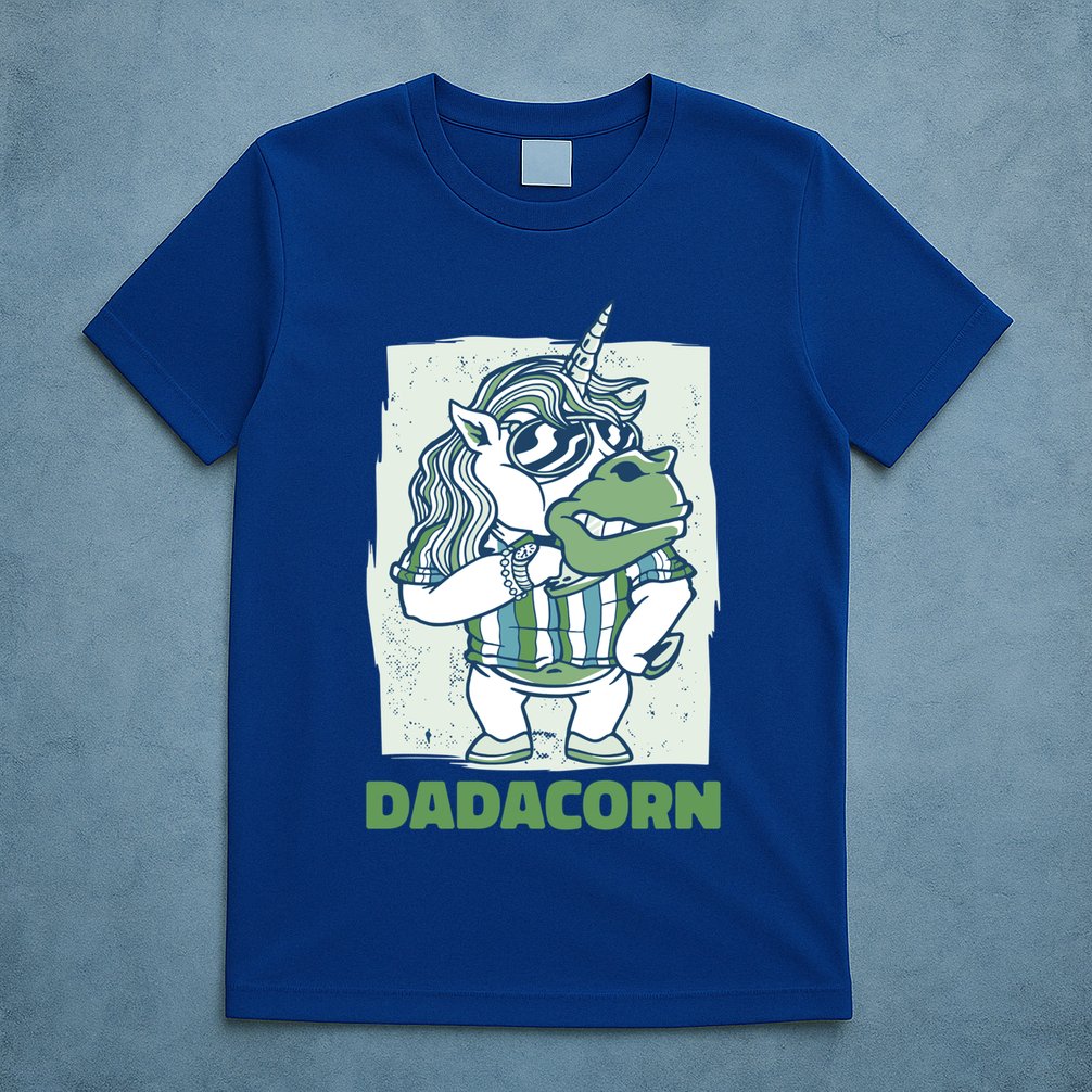 Dadacorn With A Unicorn For Father's Day Gift T-Shirt